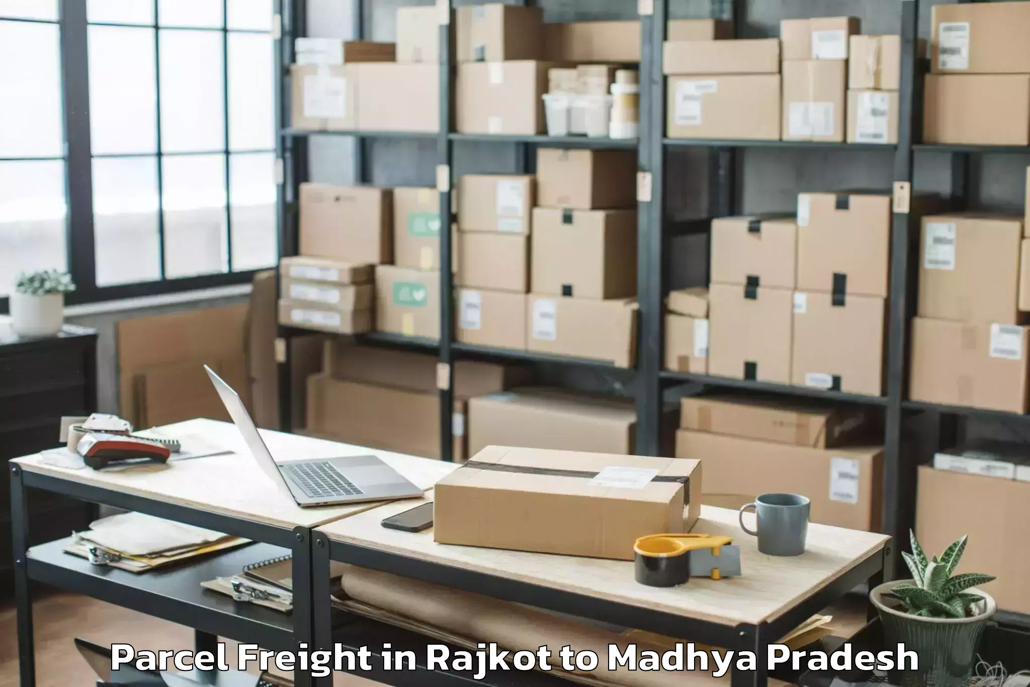 Expert Rajkot to Nasrullaganj Parcel Freight